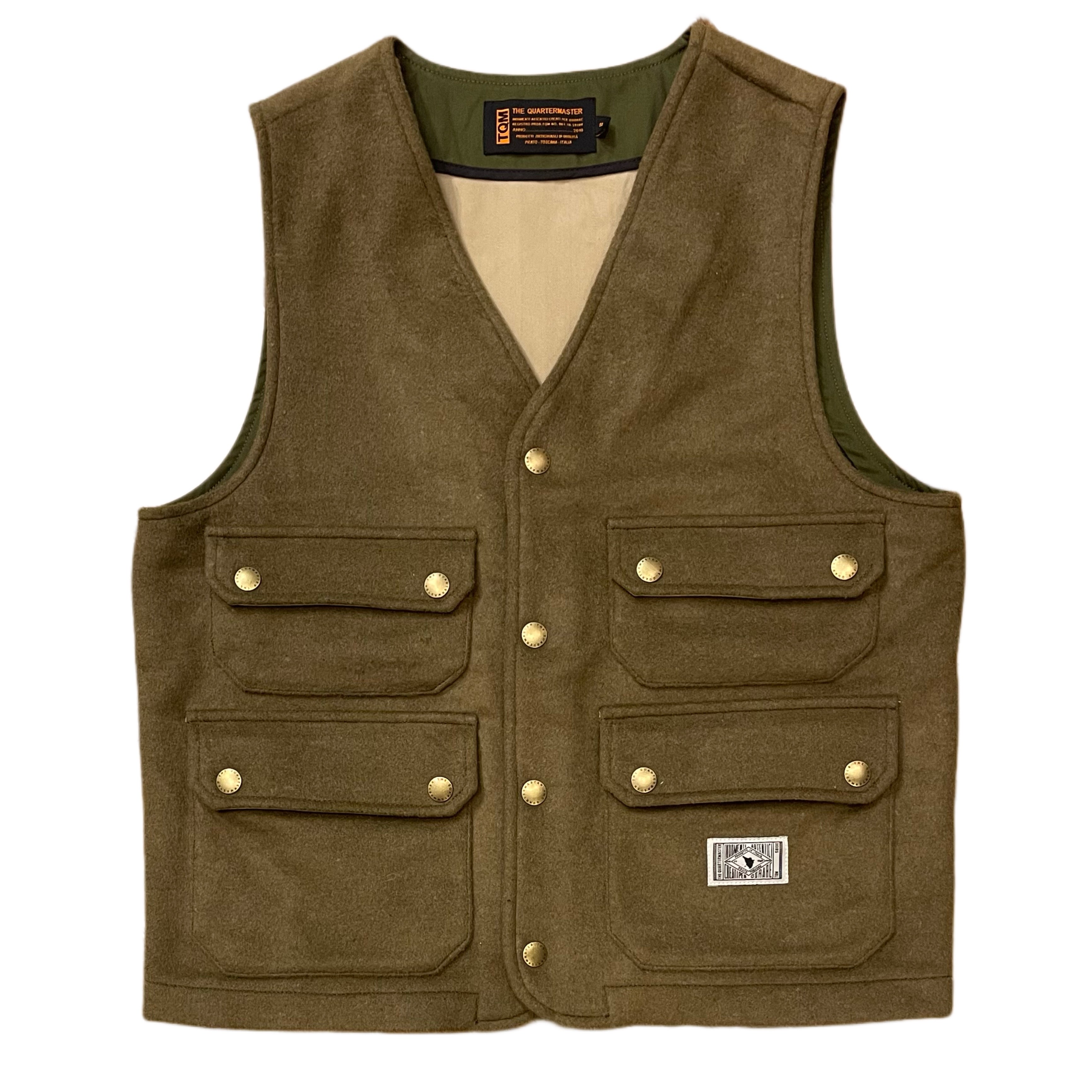 THE QUARTERMASTER Gilet in lana da cacciatore Marrone