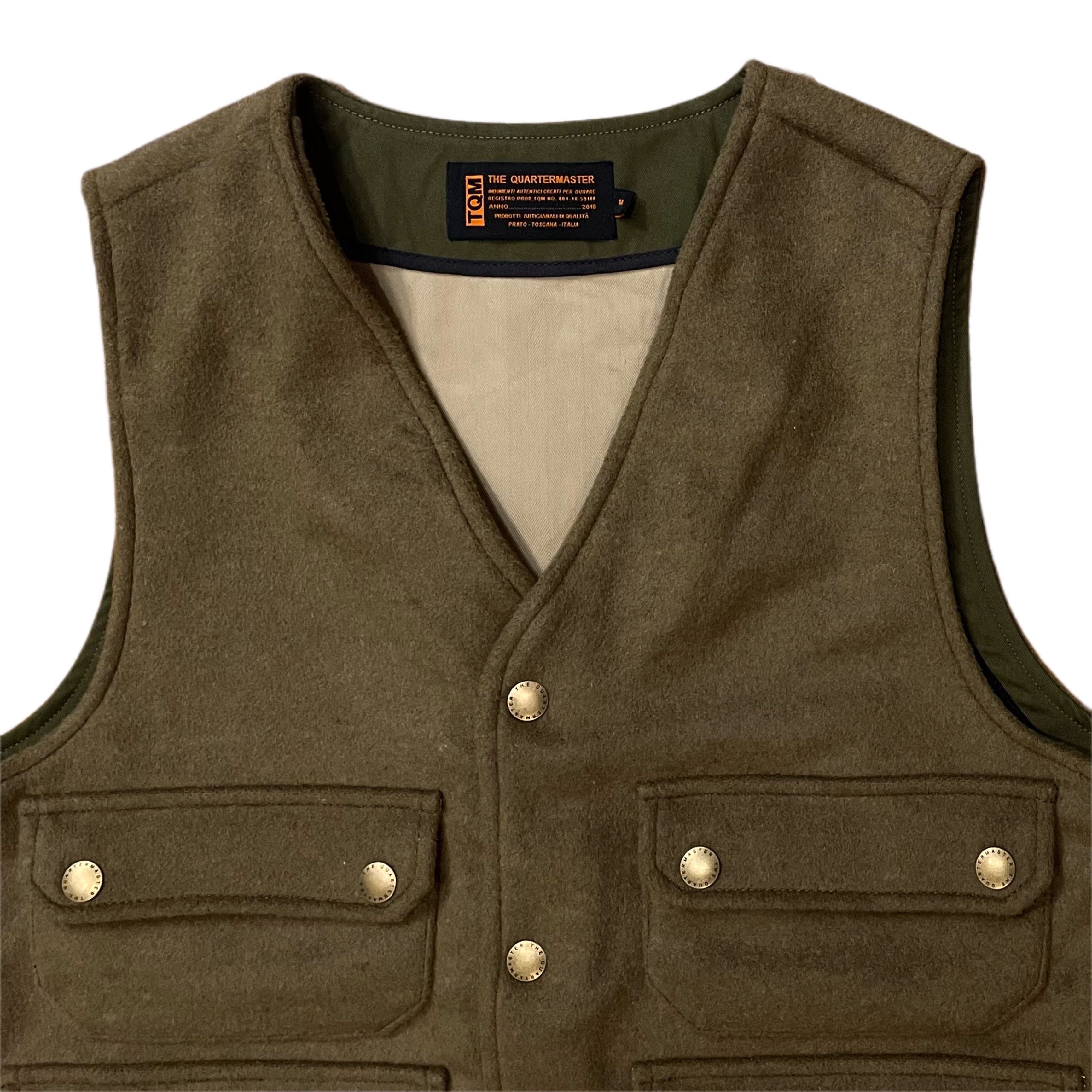 THE QUARTERMASTER Gilet in lana da cacciatore Marrone