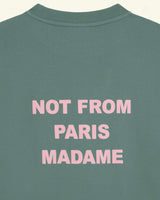 DRÔLE DE MONSIEUR Le T-Shirt Slogan Classique In Dark Green