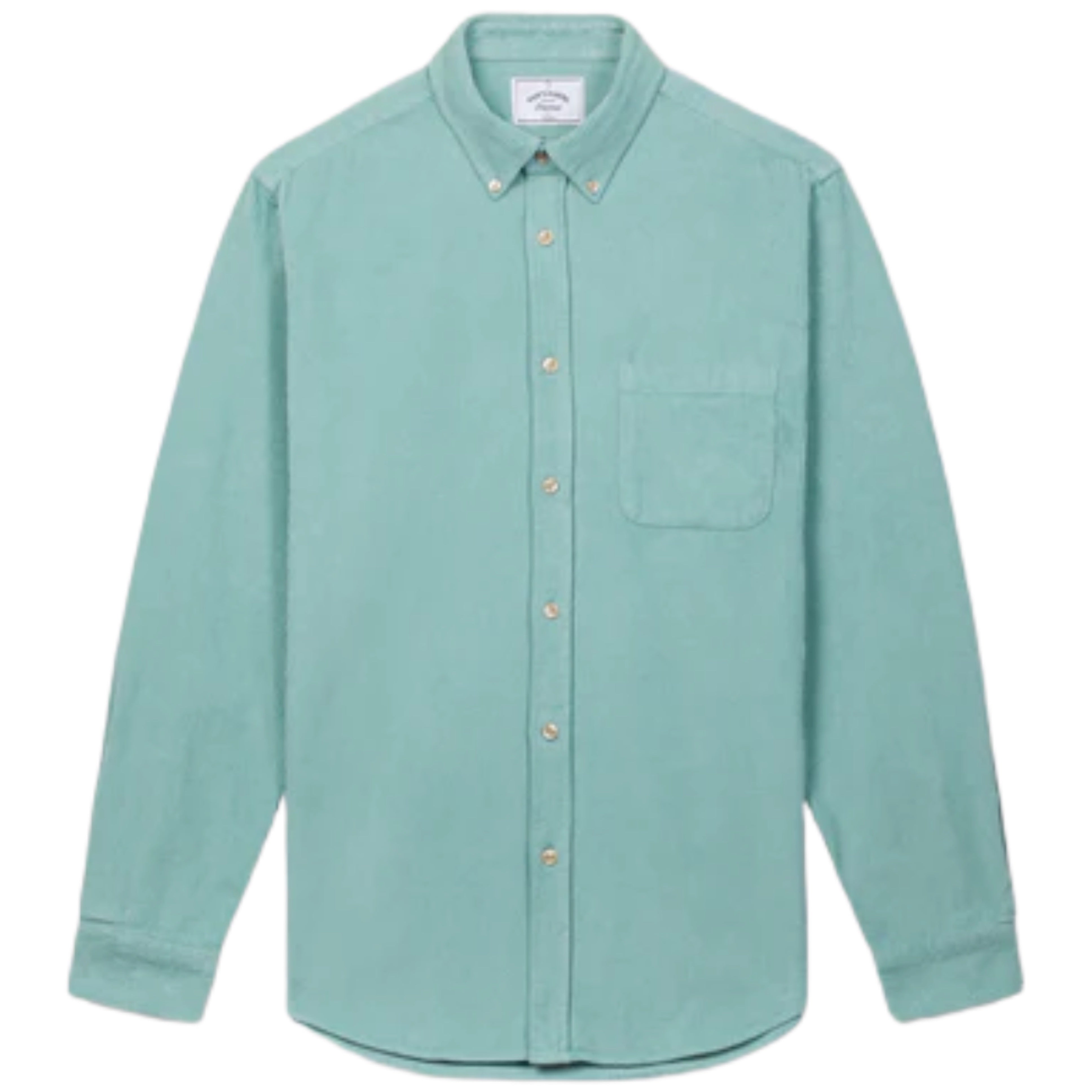 Chemise en velours côtelé turquoise Lobo FLANELLE PORTUGAISE