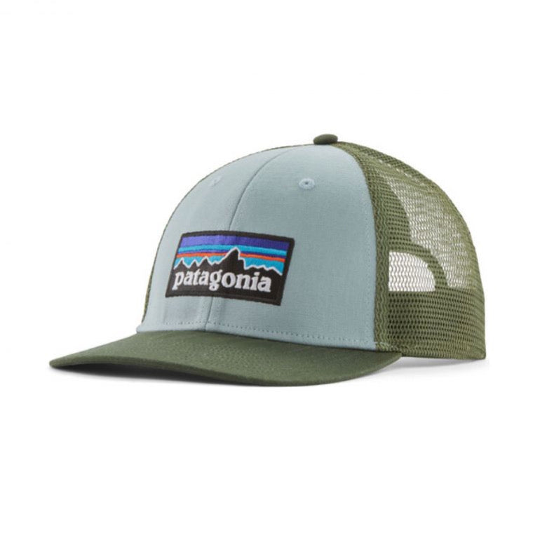 PATAGONIA P-6 Logo LoPro Trucker Hat Thermal Blue