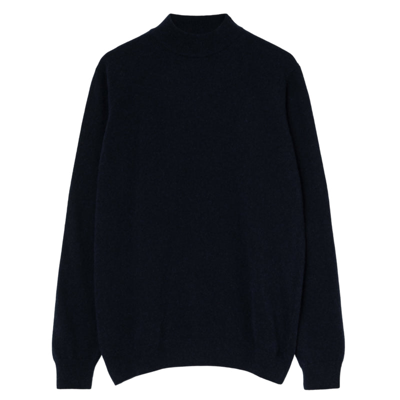 LA PAZ Fino Mock Neck Wool Sweater Dark Navy