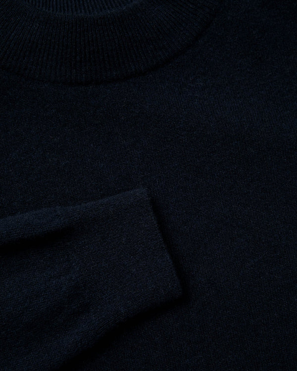 LA PAZ Fino Mock Neck Wool Sweater Dark Navy