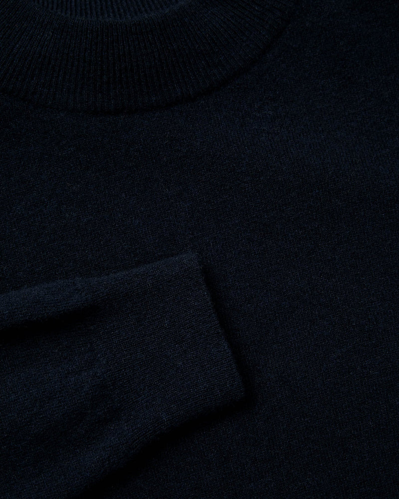 LA PAZ Fino Mock Neck Wool Sweater Dark Navy