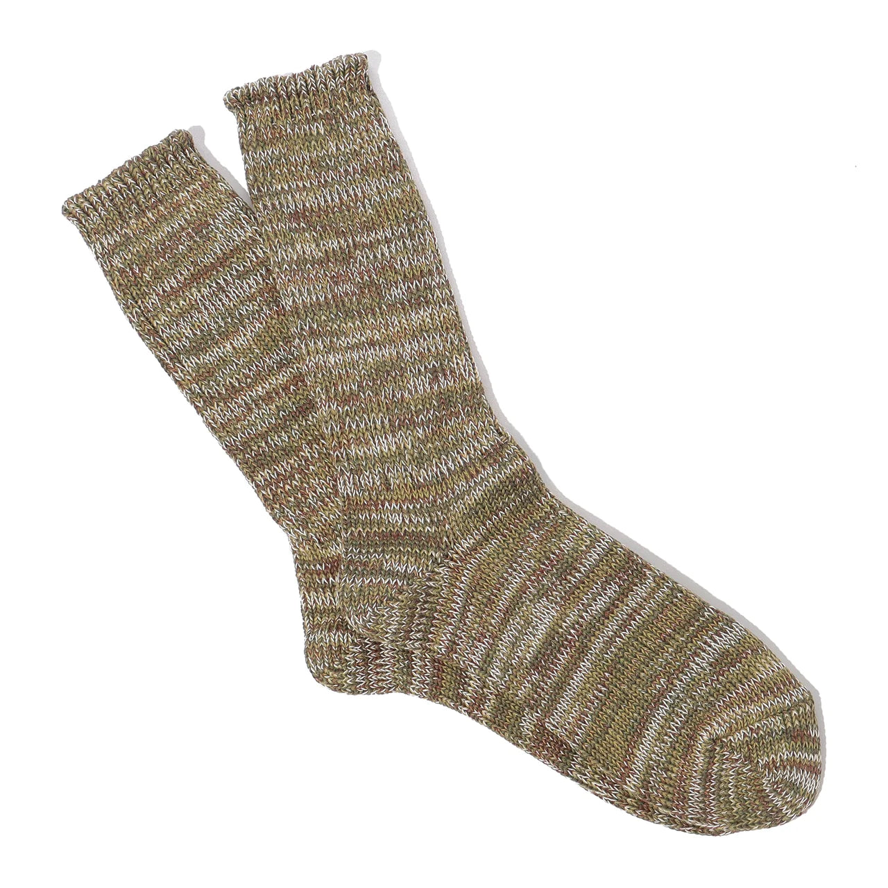 ANONYME ISM 5 couleurs Mix Crew Sock Olive 0017