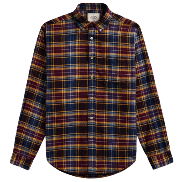 PORTUGUESE FLANNEL Apollo Shirt Blue Bordeaux