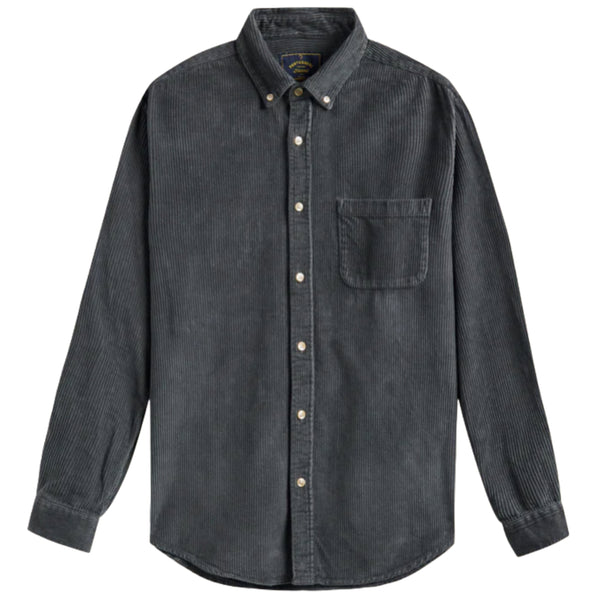 PORTUGUESE FLANNEL Lobo Antracite Corduroy Shirt