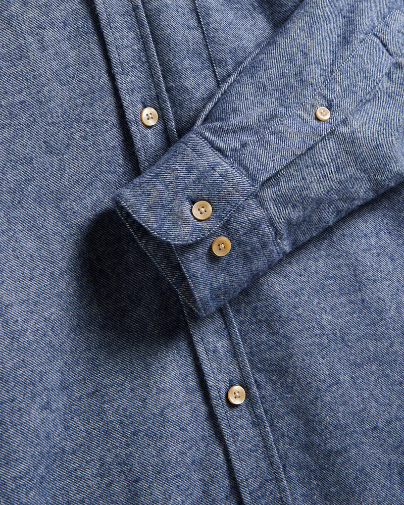 PORTUGUESE FLANNEL Teca Indigo Shirt