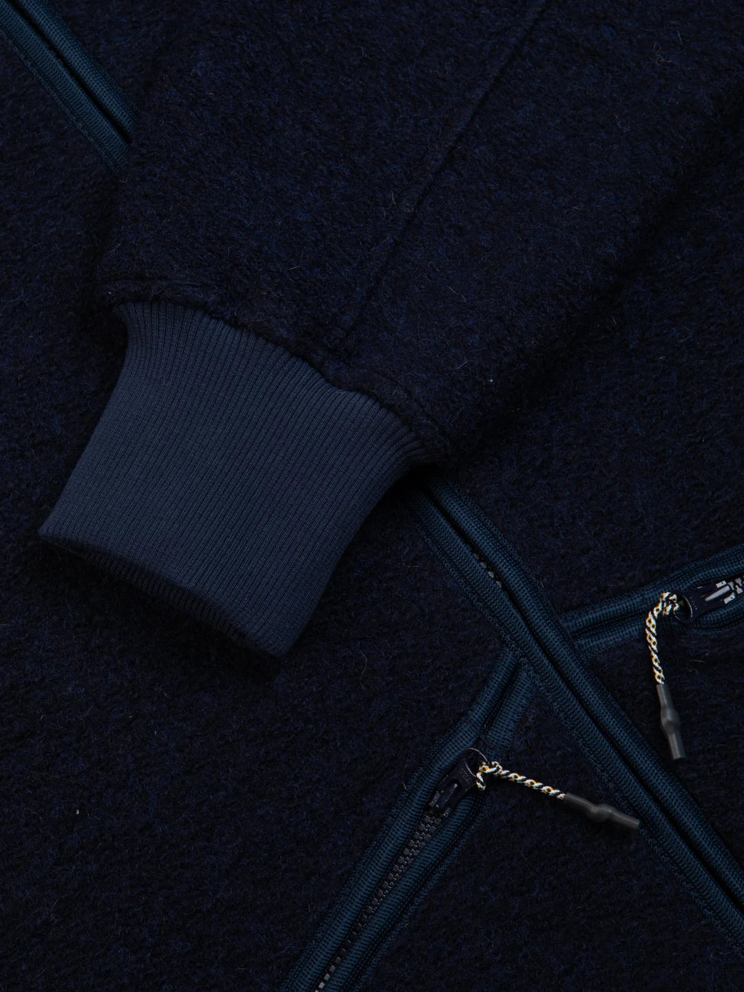 KESTIN Dreghorn Fleece in lana italiana blu notte 