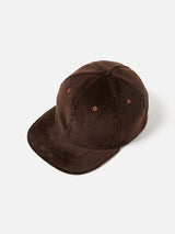 UNIVERSAL WORKS Baseball Hat in Brown Brisbane Cord