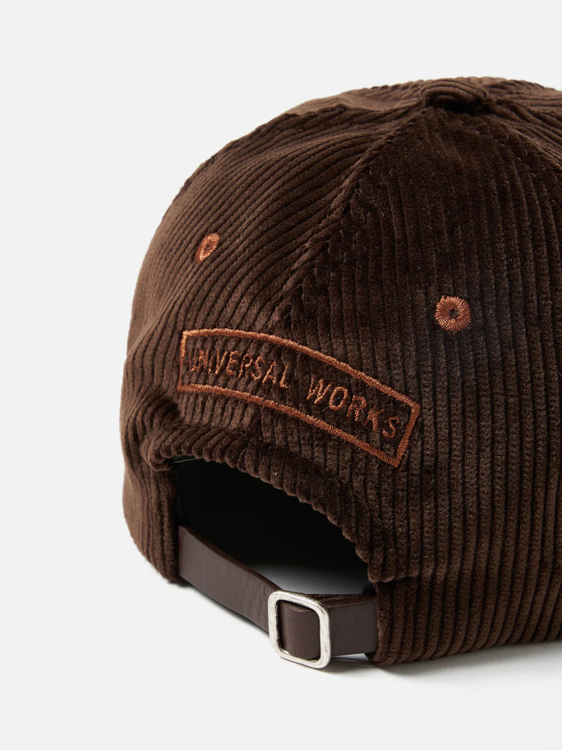 UNIVERSAL WORKS Baseball Hat in Brown Brisbane Cord