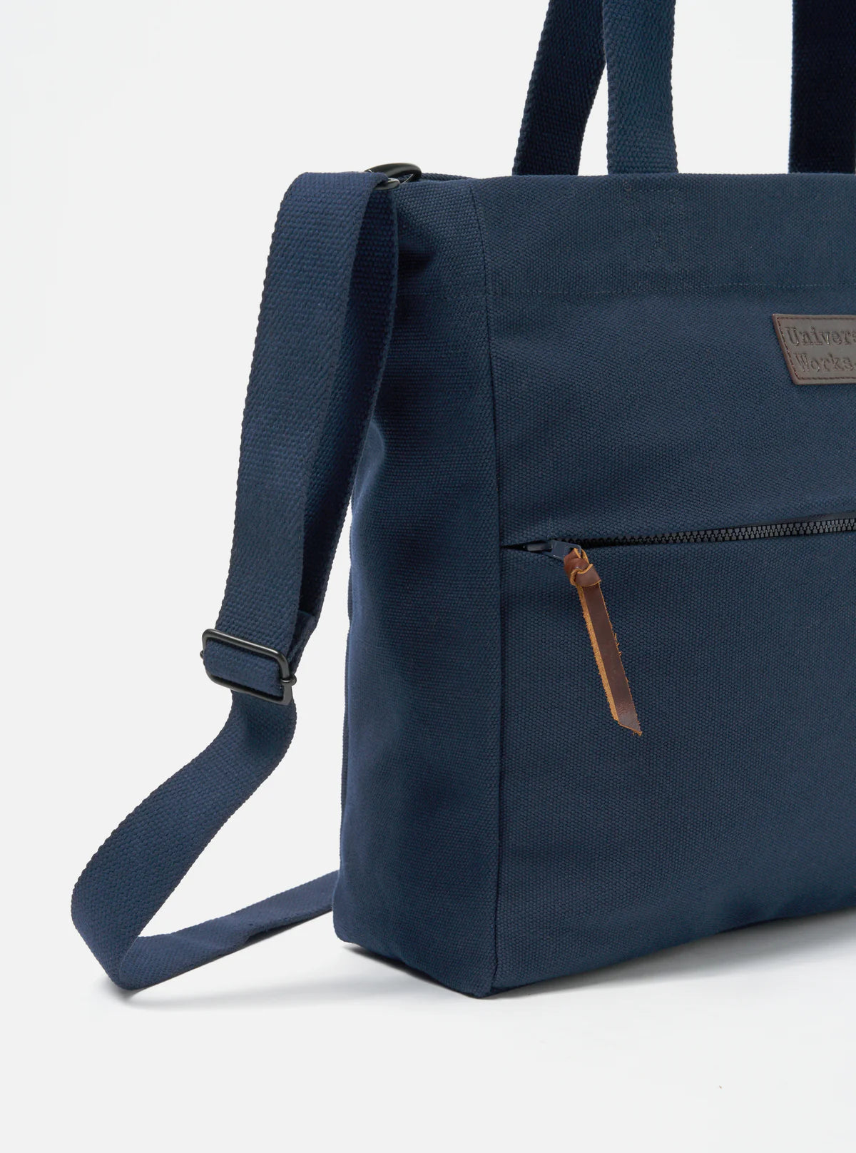 Borsa tote UNIVERSAL WORKS in tela blu navy 