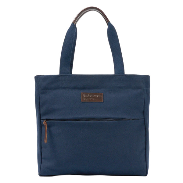 UNIVERSAL WORKS Tote Bag in Navy Canvas