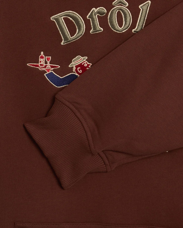 DRÔLE DE MONSIEUR Le Sweatshirt Crillon In Dark Brown