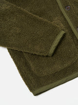 UNIVERSAL WORKS Lancaster Jacket In Olive Mountain Fleece