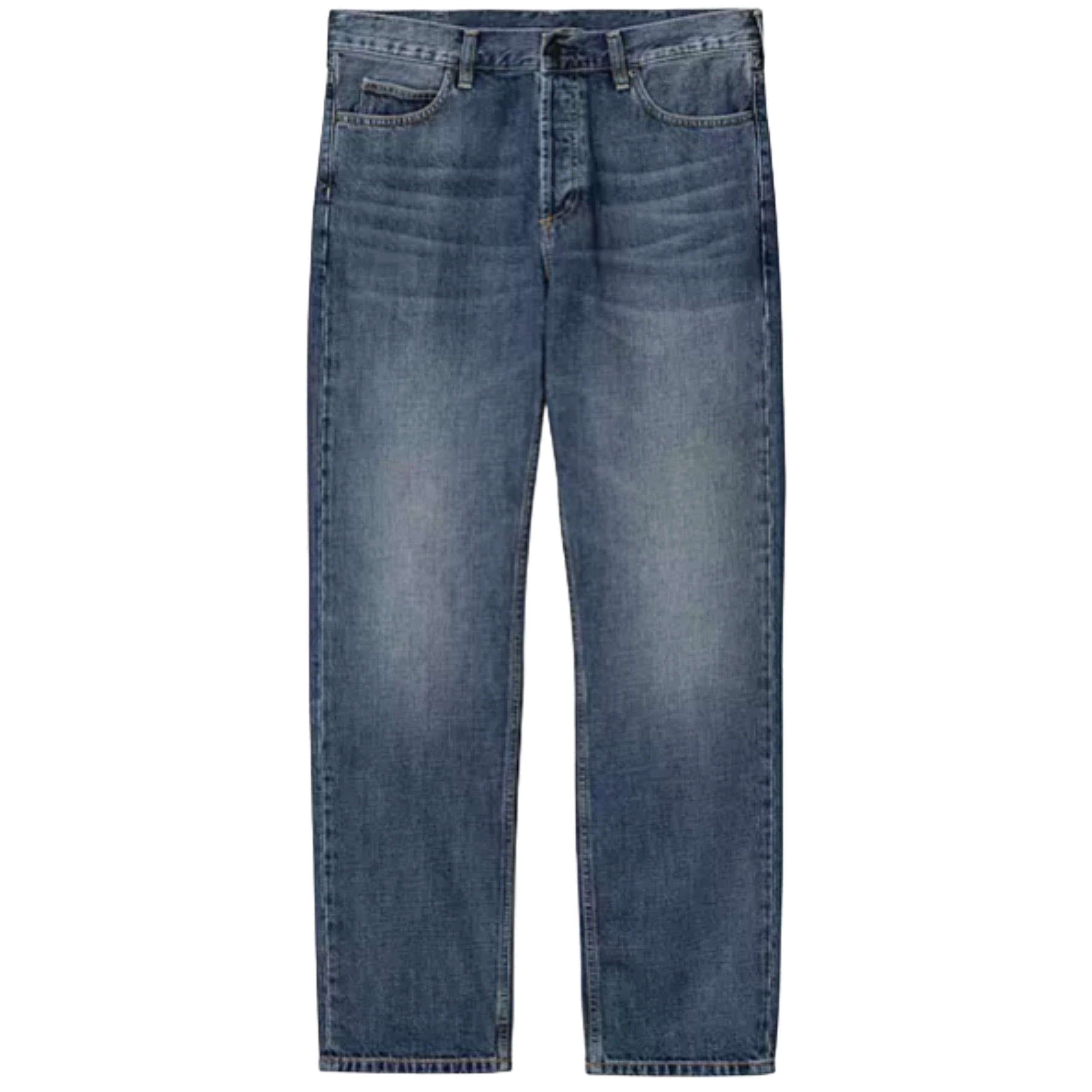 Pantaloni CARHARTT WIP Marlow blu lavaggio scuro usato 