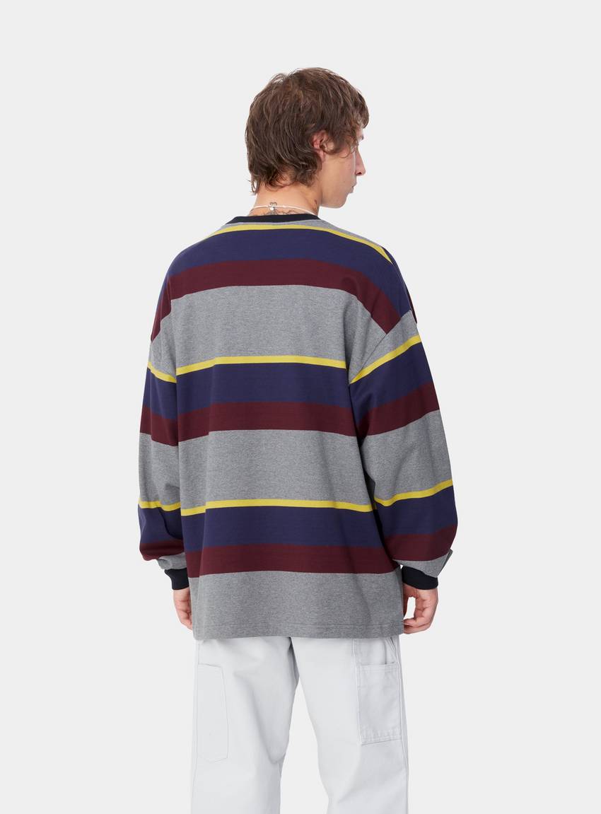 CARHARTT WIP L/S Sundling T-Shirt Sundling Stripe Aura