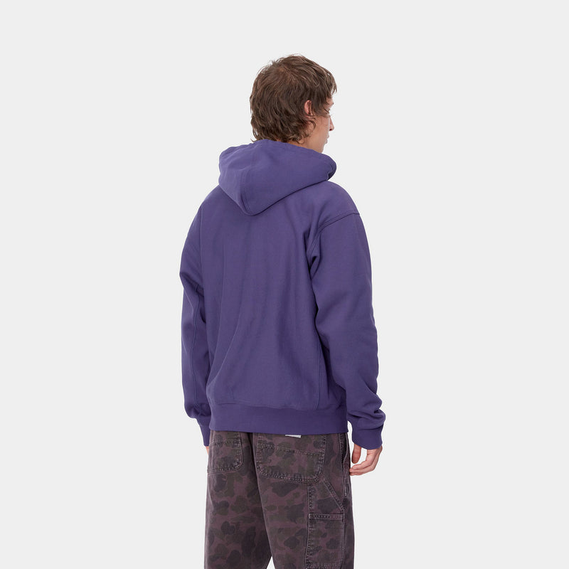 CARHARTT WIP Hooded American Script Sweatshirt Aura