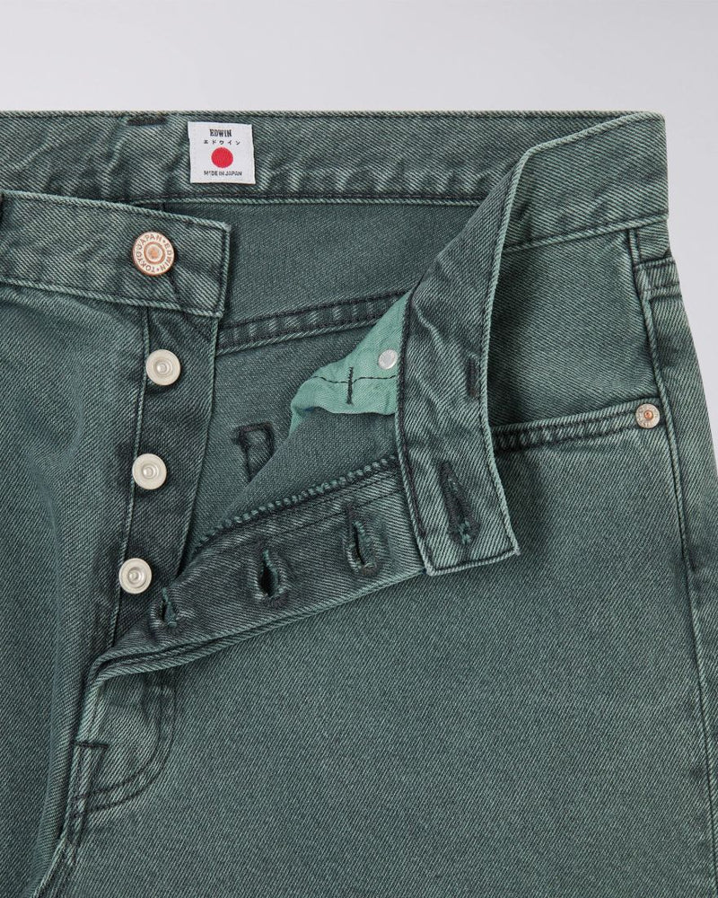 EDWIN Loose Jeans Black Green Black Made In Japan