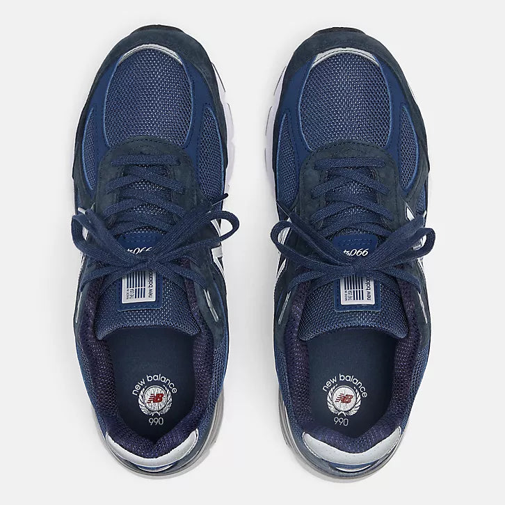 NEW BALANCE 990v4 Made in Usa Navy con argento 