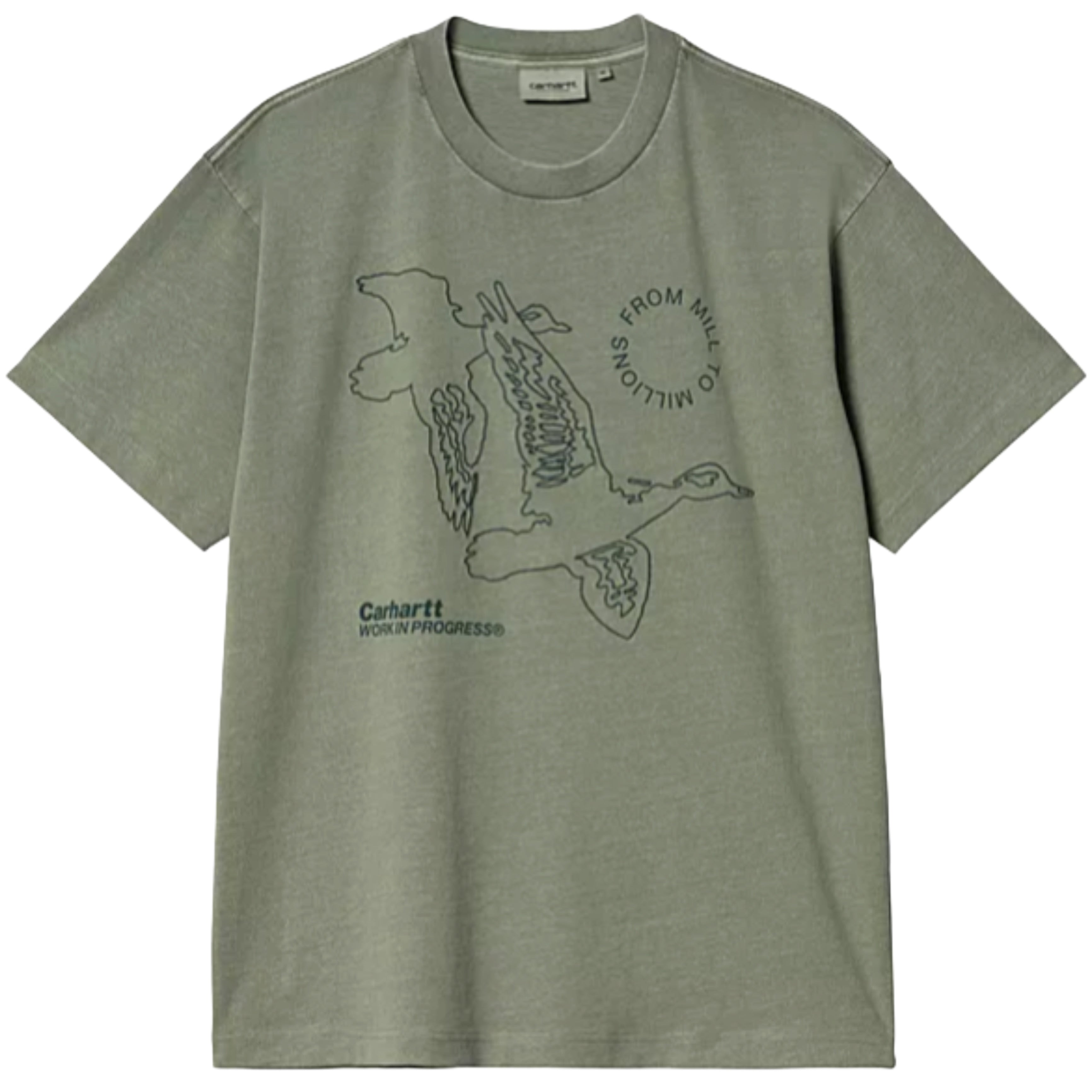 CARHARTT WIP S/S Flying Ducks T-Shirt Duck Green