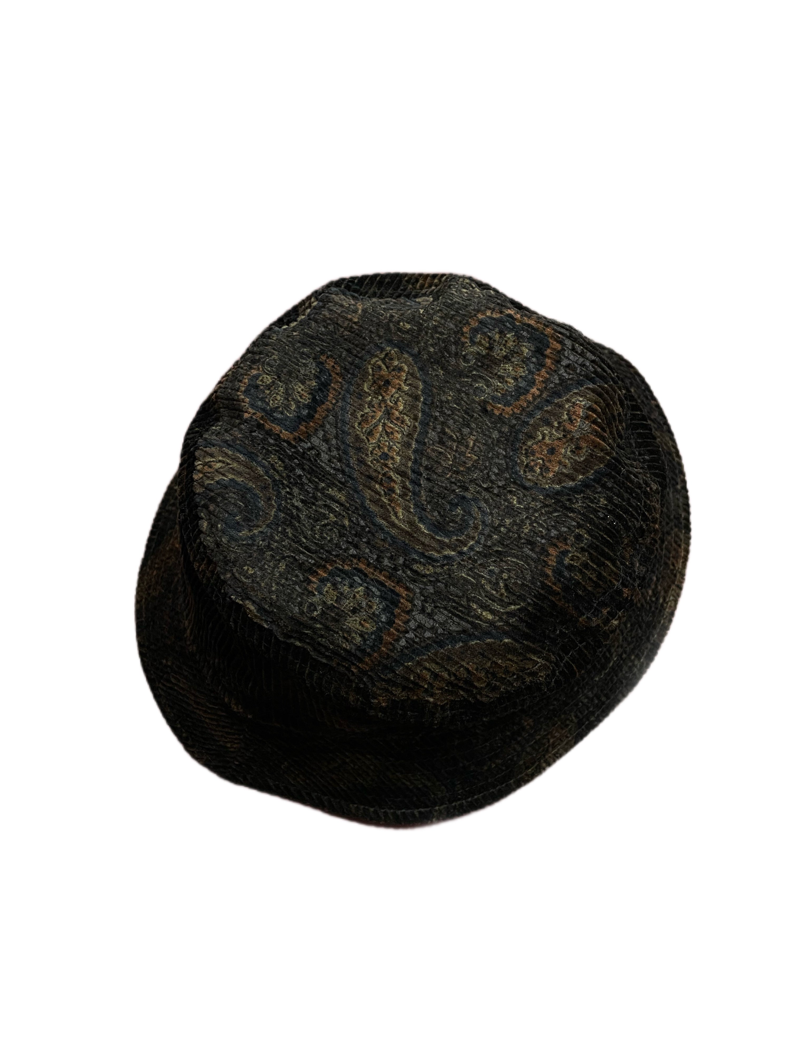 Cappello da pescatore in cordoncino Paisley ANONYMOUS ISM Nero 