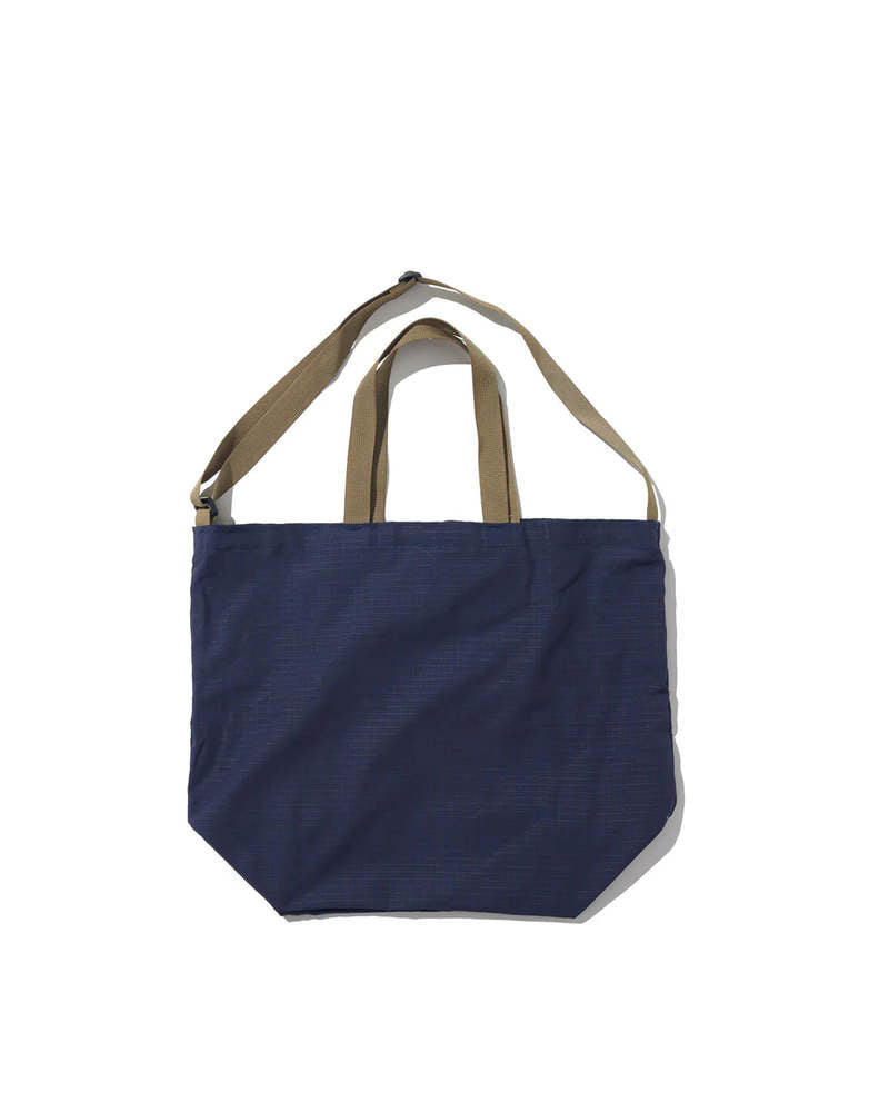 BATTENWEAR Borsa Tote Pieghevole Blu Navy Tan