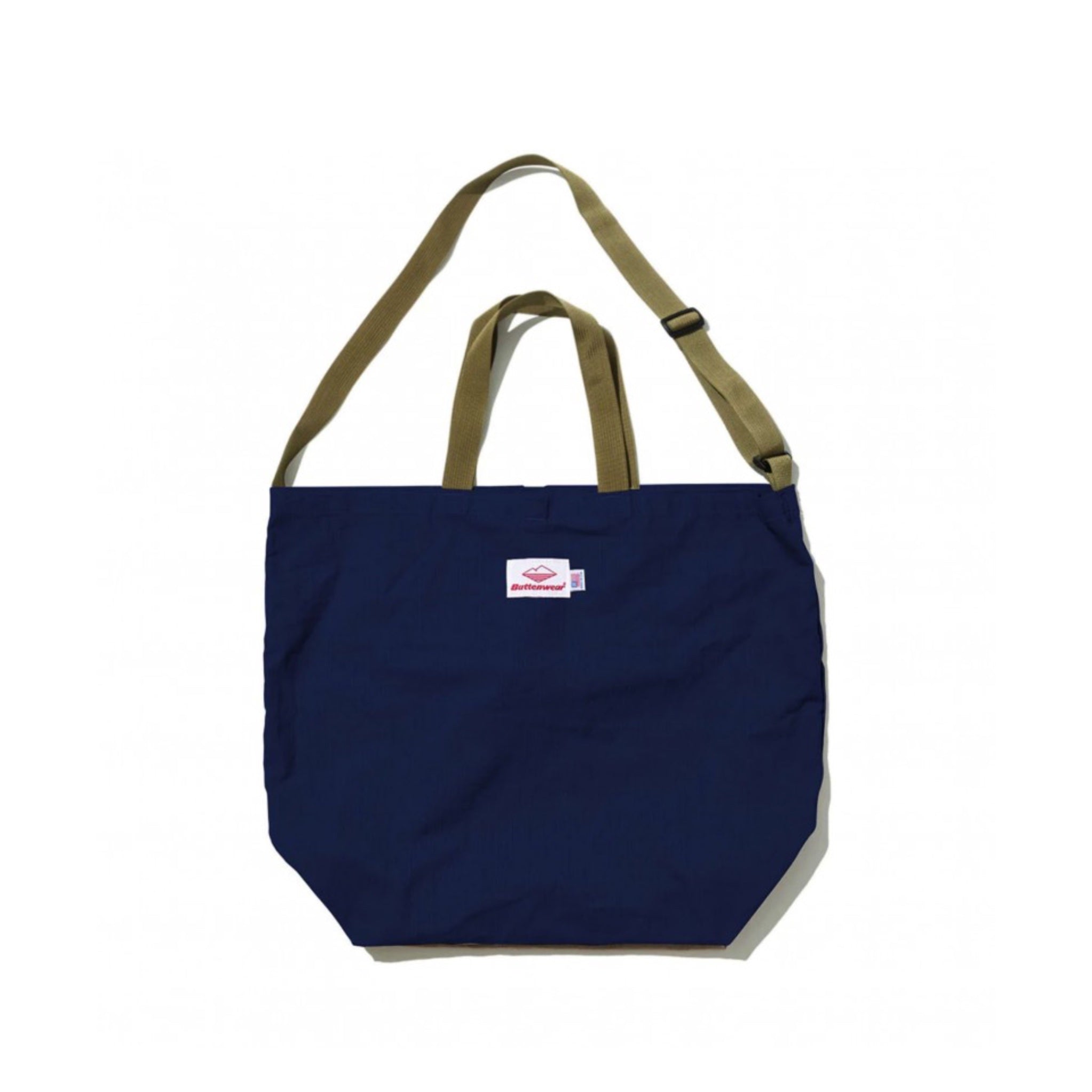 BATTENWEAR Borsa Tote Pieghevole Blu Navy Tan