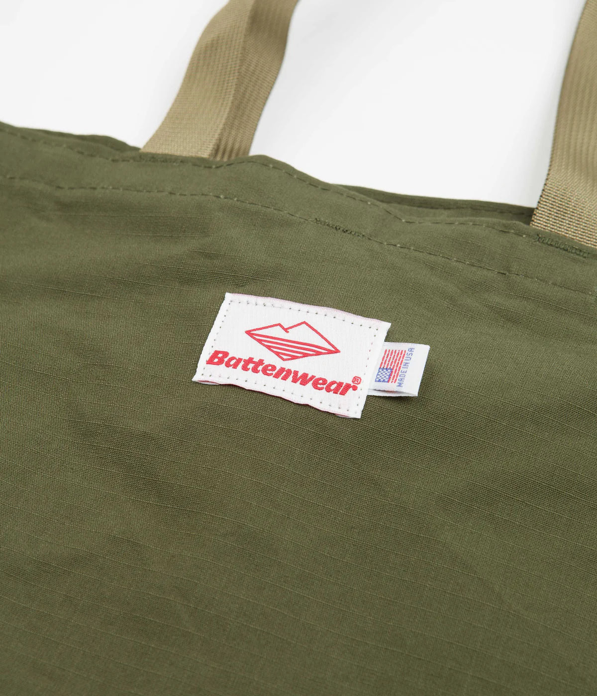 BATTENWEAR Packable Tote Olive Drab Tan