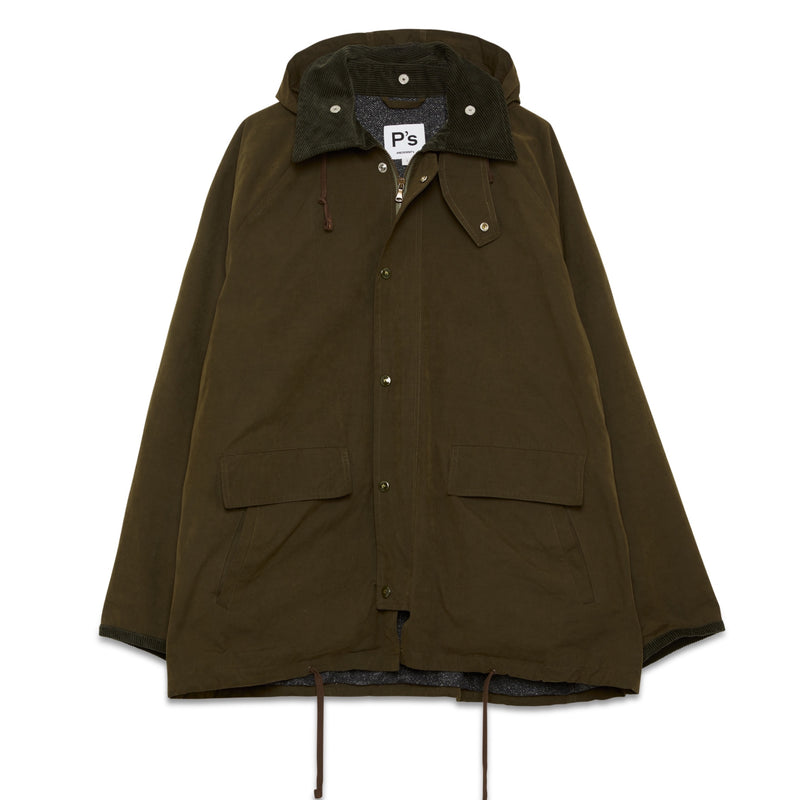 PRESIDENT’S High Groove Jacket In Army Green Cotton Wax