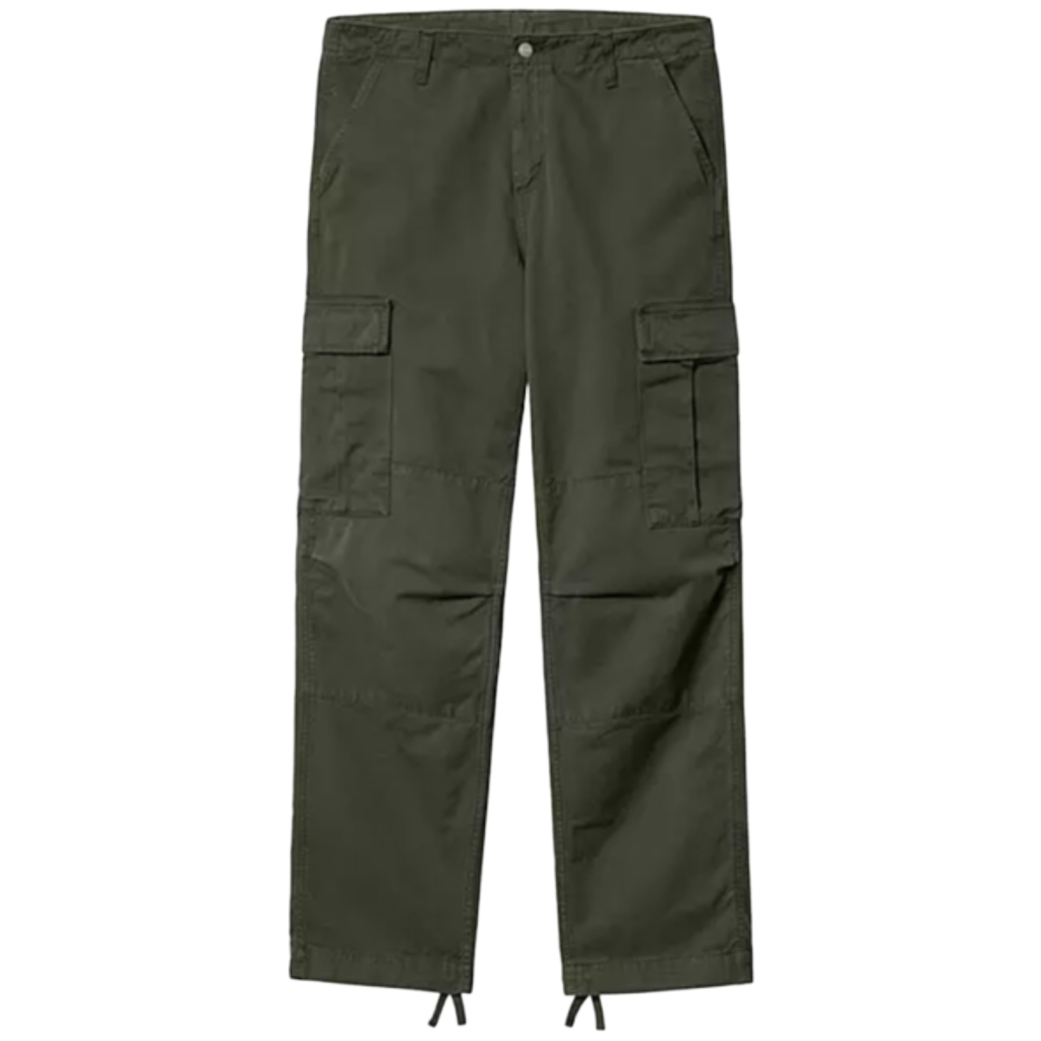 CARHARTT WIP Pantalon cargo régulier teint en pièce