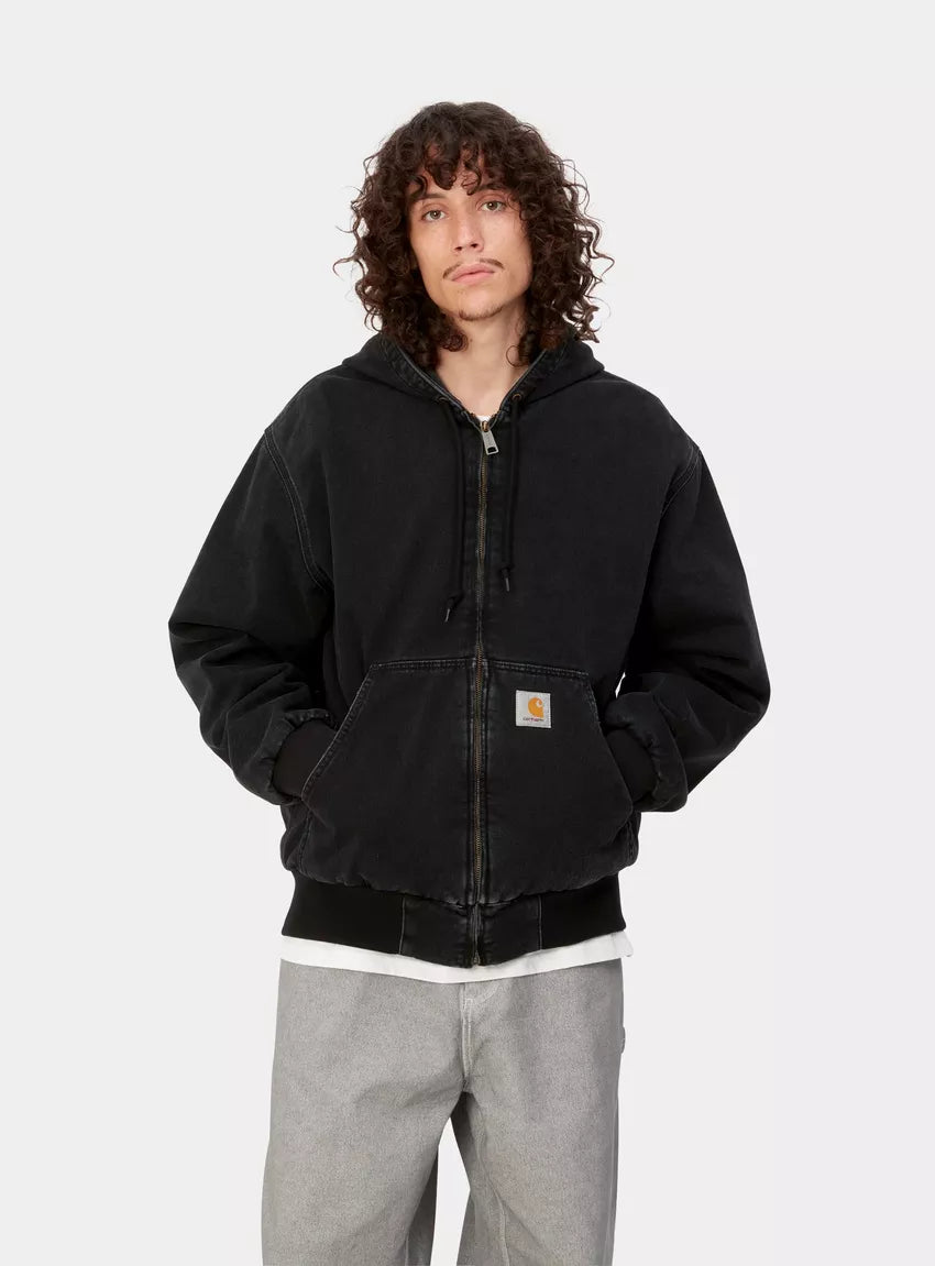 CARHARTT WIP OG Active Jacket Black Stone Washed