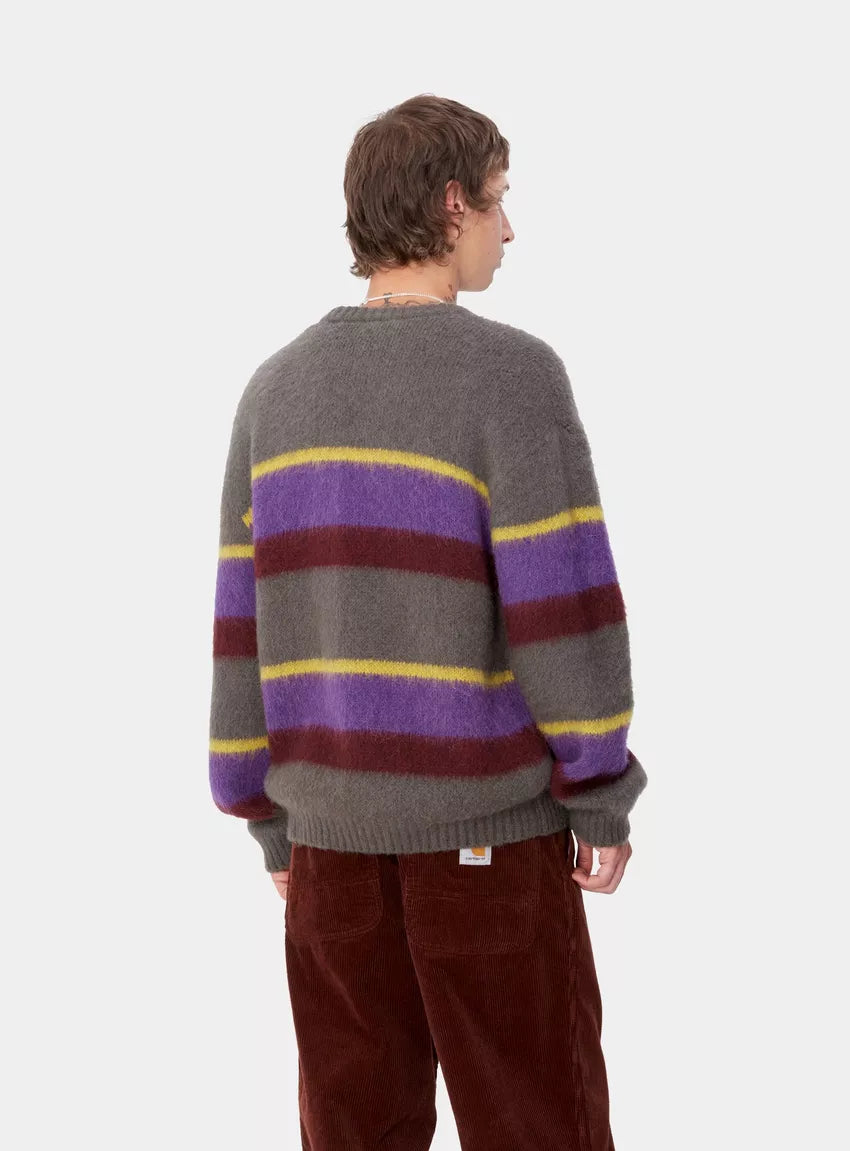 CARHARTT WIP Merton Sweater Sundling Stripe Aura