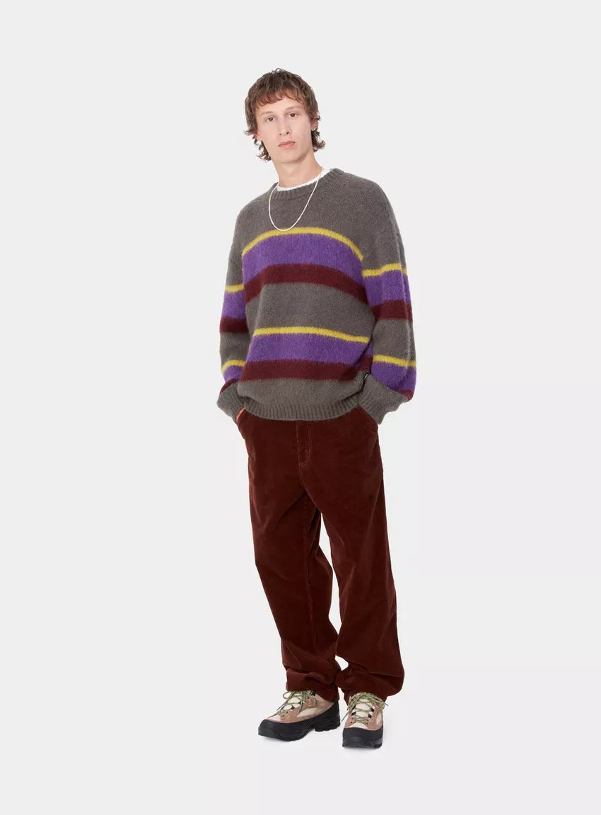 CARHARTT WIP Merton Sweater Sundling Stripe Aura