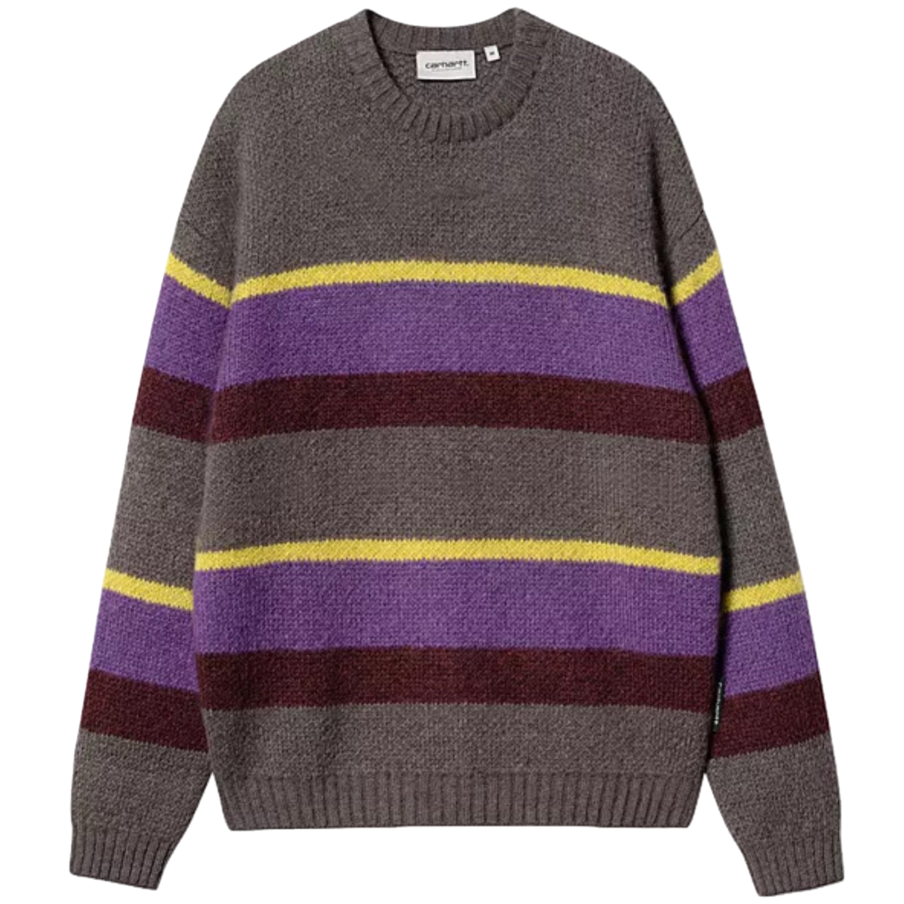 CARHARTT WIP Merton Sweater Sundling Stripe Aura