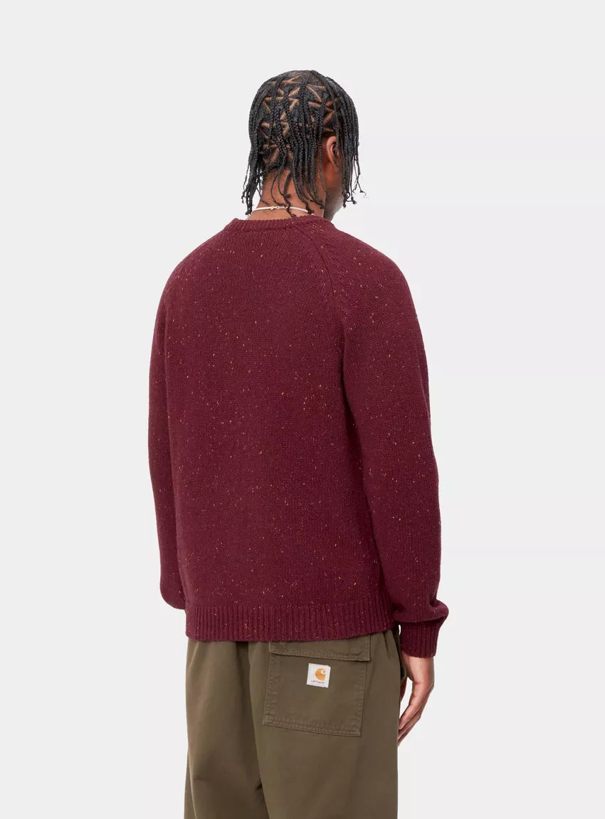 Maglione Anglistic CARHARTT WIP Speckled Malbec