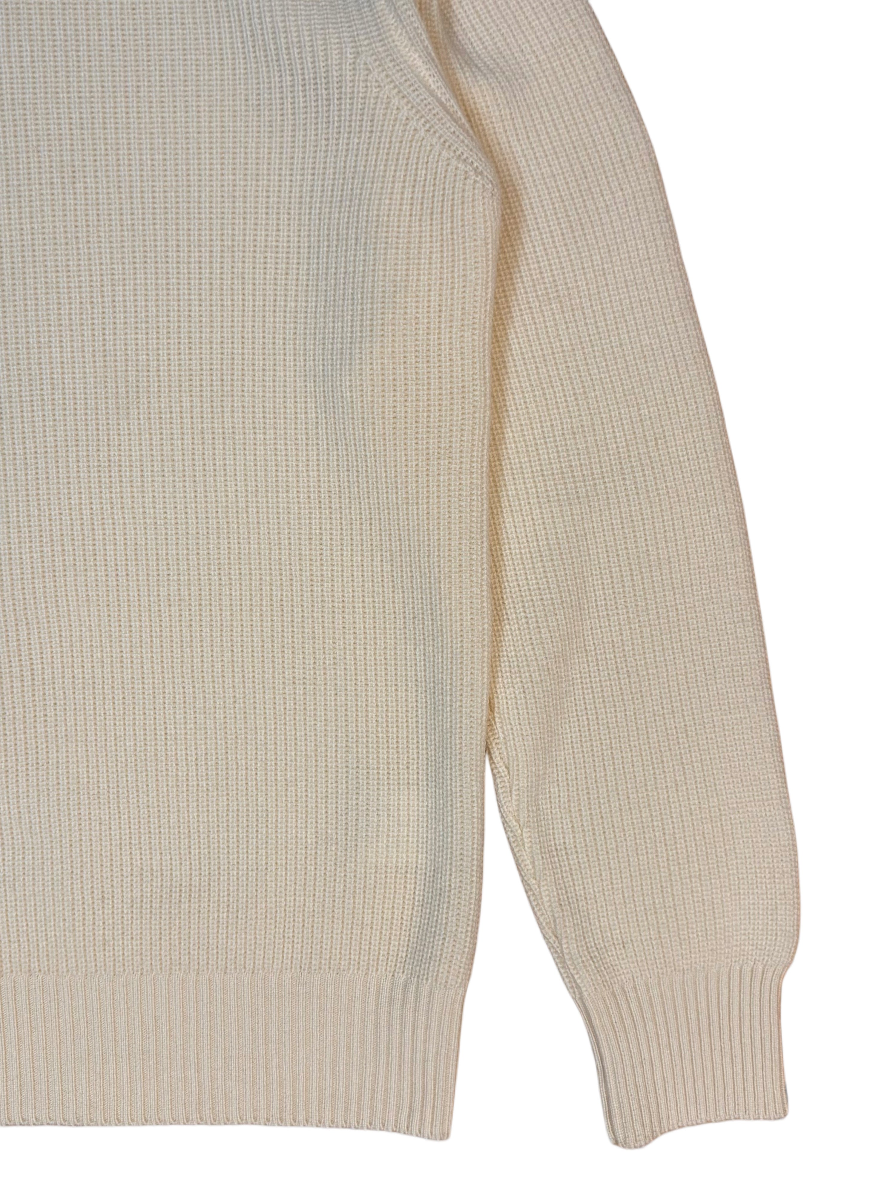 FRESH Sound Merino Polo Sweater In Cream