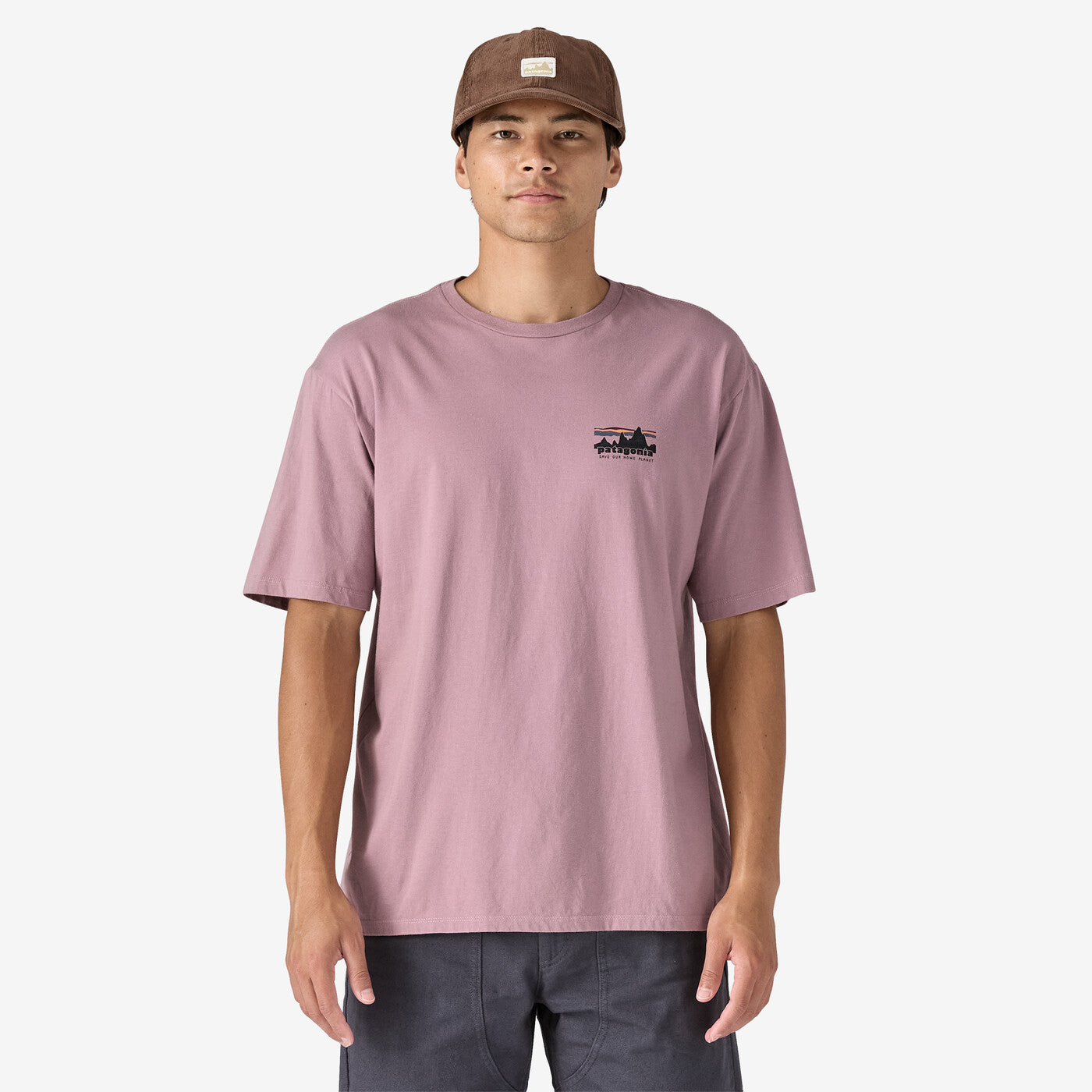 PATAGONIA Men's '73 Skyline Organic T-Shirt Stormy Mauve