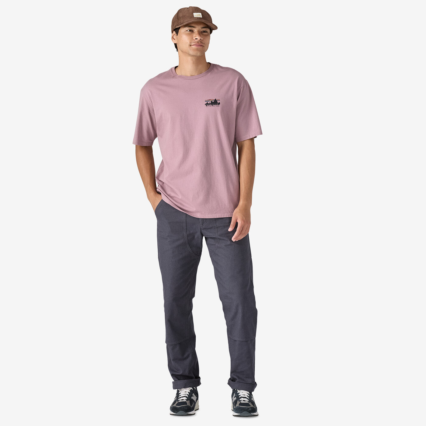 PATAGONIA Men's '73 Skyline Organic T-Shirt Stormy Mauve