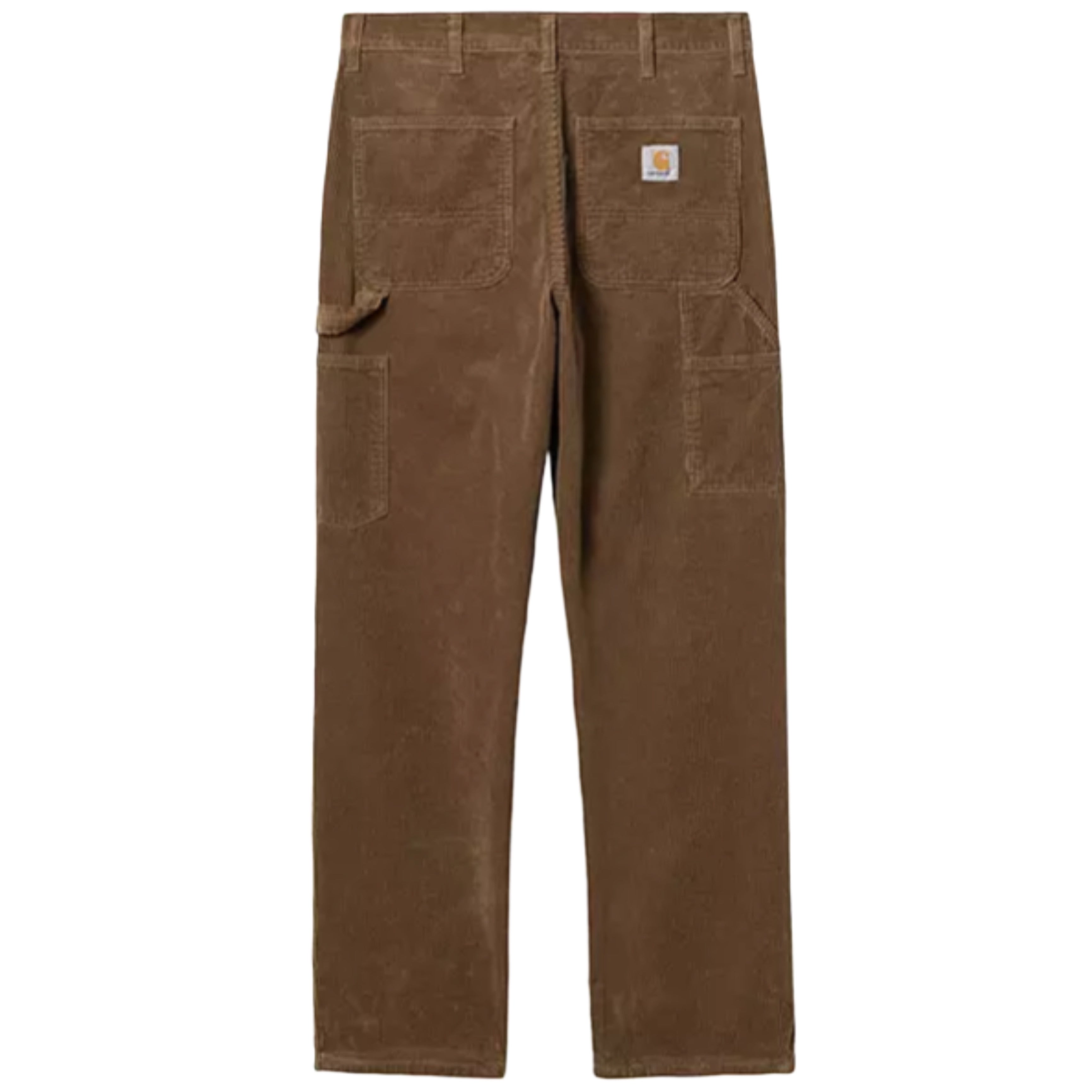 CARHARTT WIP Pantalon genou simple en velours côtelé tamarin rincé 