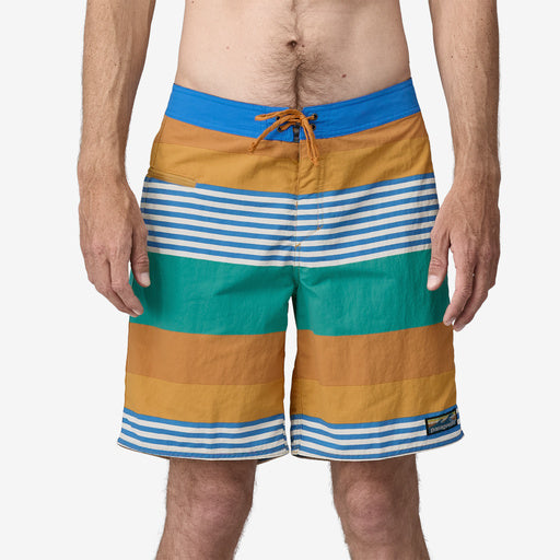 Pantaloncini da surf da uomo Wavefarer® PATAGONIA - 19" Fitz Stripe: Pufferfish Gold 