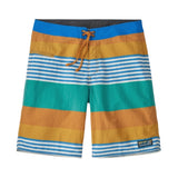 Pantaloncini da surf da uomo Wavefarer® PATAGONIA - 19" Fitz Stripe: Pufferfish Gold 