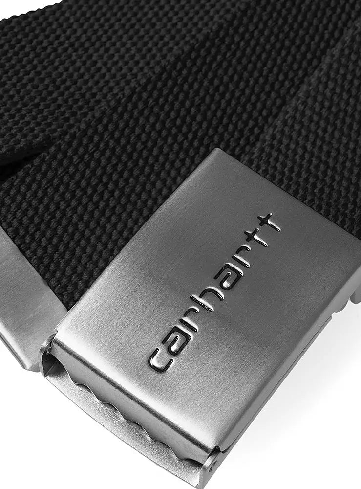 CARHARTT WIP Clip Belt Chrome Black