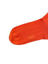 Chaussettes mi-mollet en coton FRESH en orange