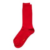 Chaussettes mi-mollet en coton FRESH en rouge