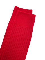 FRESH Cotton Mid-Calf Lenght Socks In Red