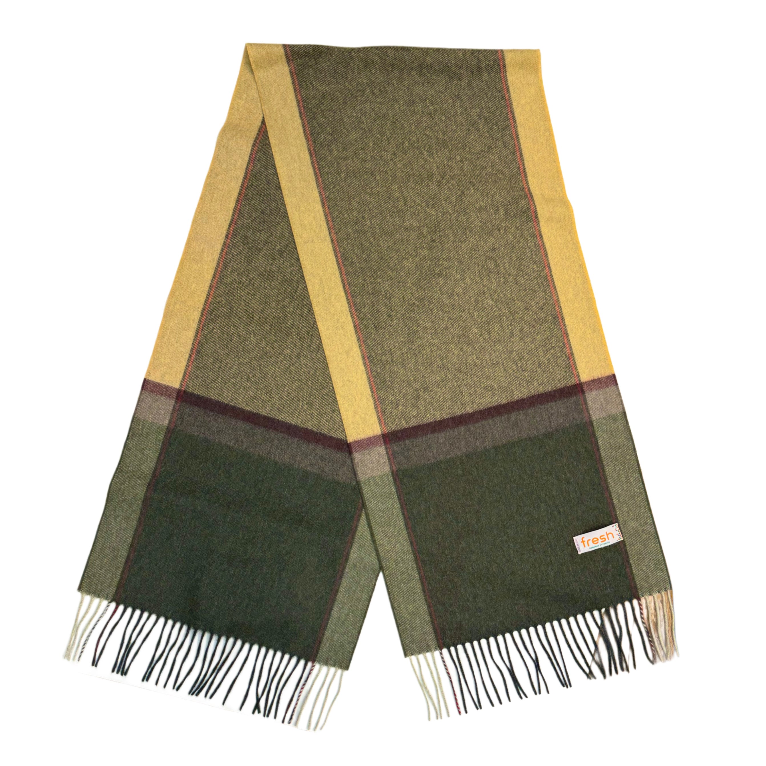 Sciarpa verde cashmere FRESH