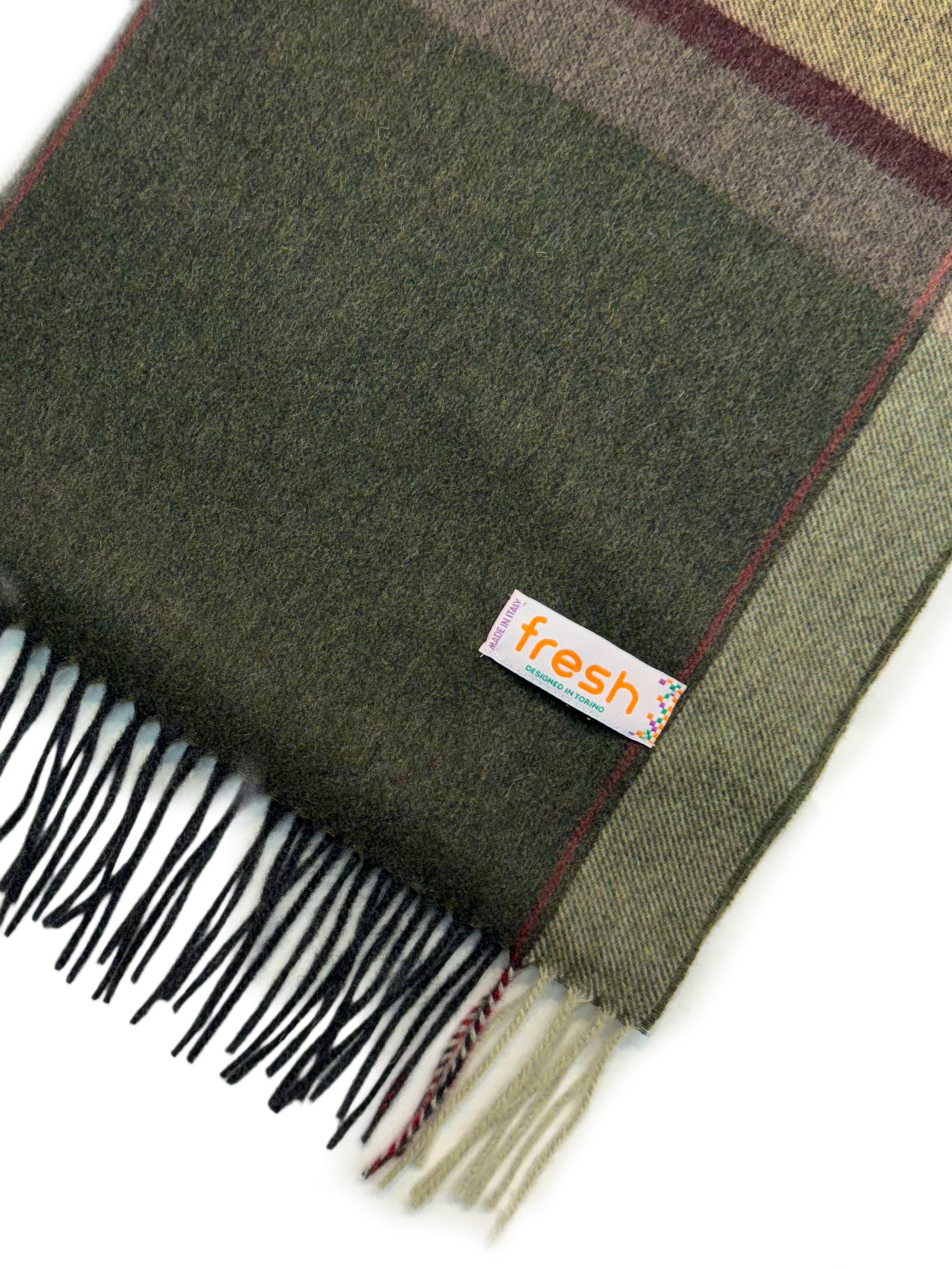 Sciarpa verde cashmere FRESH