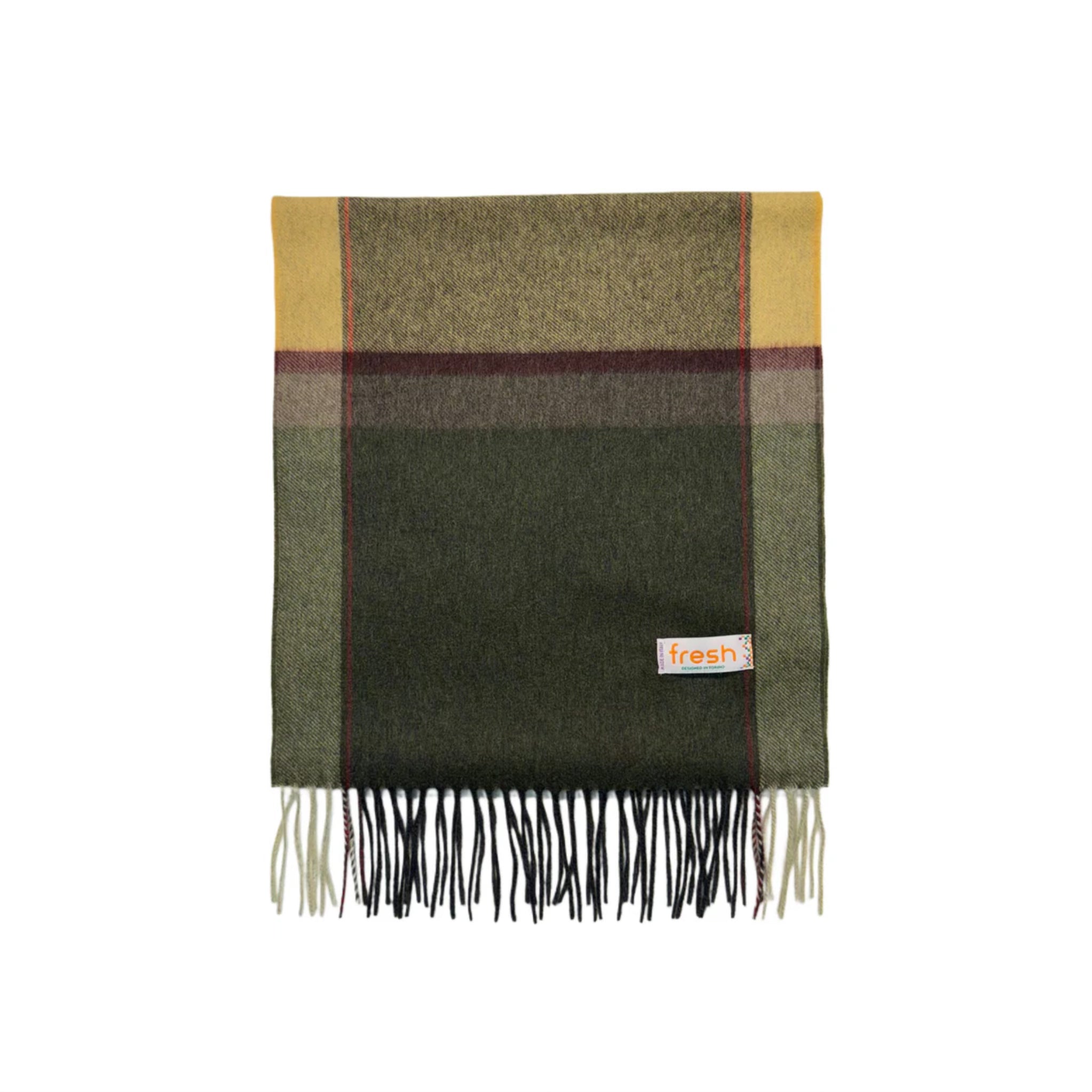 Sciarpa verde cashmere FRESH