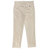 Pantaloni chino plissettati FRESH Nervi in ​​cotone Lyocell color latte